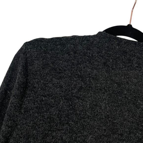 Mod-O-Doc Soft Black Suede and Grey Knit Cardigan Sweater - Picture 7 of 9